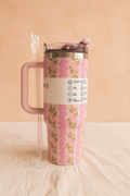 Floral Stainless Steel Tumbler